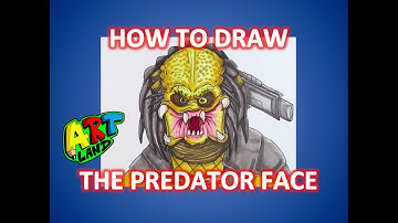 How to Draw the PREDATOR FACE!!!