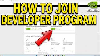 How to Join Developer Progream in NVIDIA Account