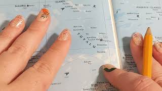 ASMR ~ Tuvalu History & Geography ~ Soft Spoken Map Pointing Tracing Tablet Google Earth screenshot 5