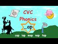 Phonics, exploring CVC words ending with  _ap