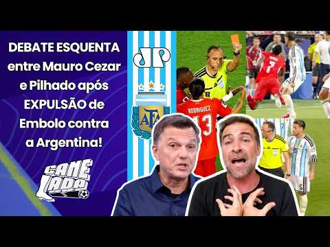 MAURO CEZAR and PILHADO CLASH LIVE over ARGENTINA match REFEREEING! "THE RULE IS THE RULE!!!"