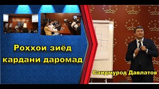 (Душанбе) Роҳҳои зиёдкардани даромад, ва рушди тиҷорат. Нав