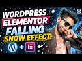 Elementor Falling Snow Effect | Christmas Website Design Tutorial (Step by Step)