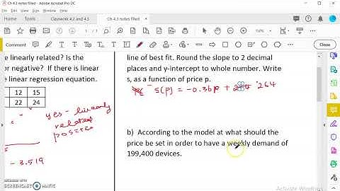 OpenStax College Algebra Ch 4.3 Line of Best Fit # 2