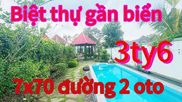 BÁN GẤP BIỆT THỰ GẦN BIỂN 7x70 THỔ CƯ GIÁ 3TY6