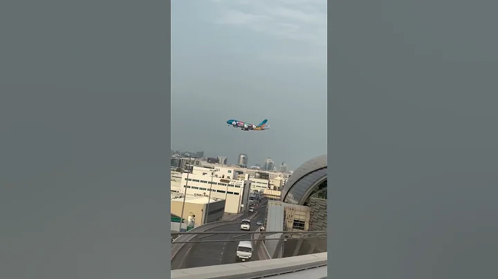 Be Part of Magic Dubai ✈️ 🪄 | A380 Landing | Faizan Noor | Emirates #shorts #dubai #airport