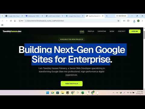 How To Build Google Sites with AI (Layout And Templates)
