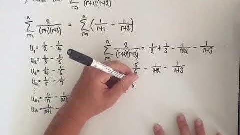 3 Method of Differences - Partial Fractions
