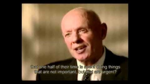 Stephen Covey on Setting Priorities english subtitle