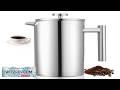 VEVOR Stainless Steel French Press 51oz Double Wall Brewer