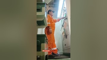 Inspection and starting by automatic and manual of emergency Generator on vessel. #automobile #ship