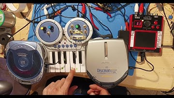 Circuit Bent Player keyboard by Psychiceyeclix #circuitbent #circuitbentcdplayer #soundart #glitch