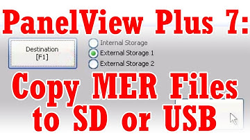 How to copy MER runtime files off the PanelView Plus 7
