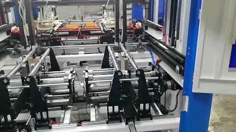 Double feeder fully automatic box folding machine