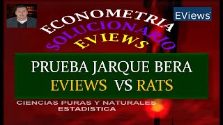JARQUE BERA EVIEWS VS JARQUE BERA RATS