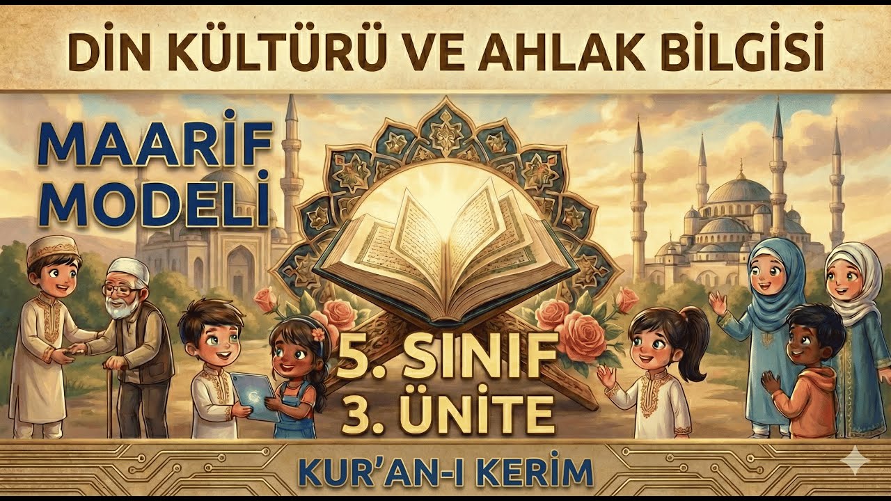 5. Sınıf Din Kültürü 3. Ünite: Kur'an-ı Kerim'i Tanıyalım | Maarif Modeli | Yazılıya Hazırlık