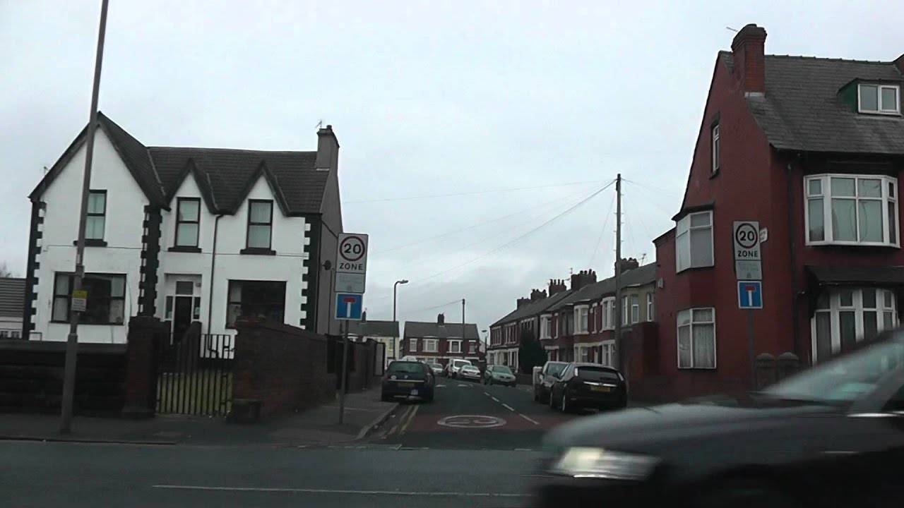 Driving Along Caldy Road, Heswall Road, Warbreck Moor & Hall Lane