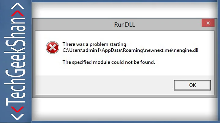 Fix "There was a problem starting...The Specified module could not be found..." RunDLL startup error