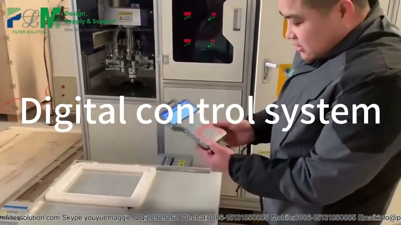 PU-20F Air Filter PU Glue Sealing Machine