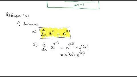 4.3, 4.4 Differentiating the Natural Logarithm & Exponential Functions