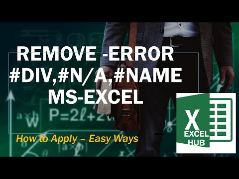HOW TO REMOVE  ERRORS IN CELLS (EXCEL 2016).webm