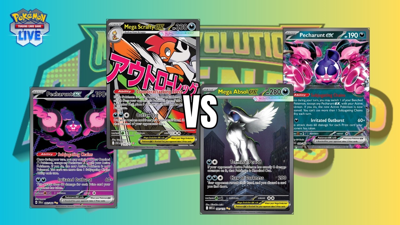 Mega Scrafty ex VS. Mega Absol Box - Jan 2026 Ranked (PTCGL: Mega Evolution - Ascended Heroes)