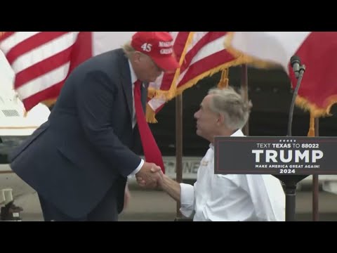 Trump picks up endorsement of Texas Gov. Greg Abbott during visit to US ...