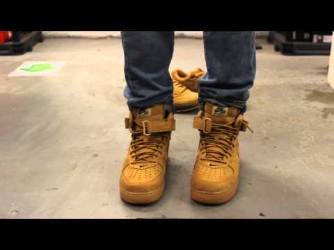 Nike Air Force 1 Mid 07' QS “Flax Pack” On-feet Video at Exclucity -