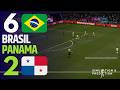⚽ BRASIL 6-2 PANAMA Highlights  | Friendly Football Match Pre-World Cup 2026 (Simulation/Recreation)
