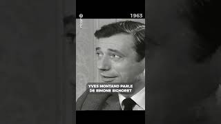 Yves Montand parle de Simone Signoret en #1963 #rtbf #archive #shorts