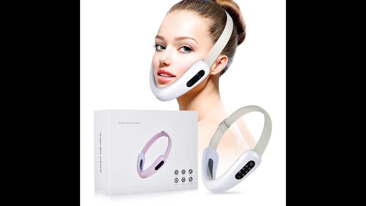 EMS Galvanic Therapy красный синий светодиодный фотонный подбородок V линии вверх по подъемному