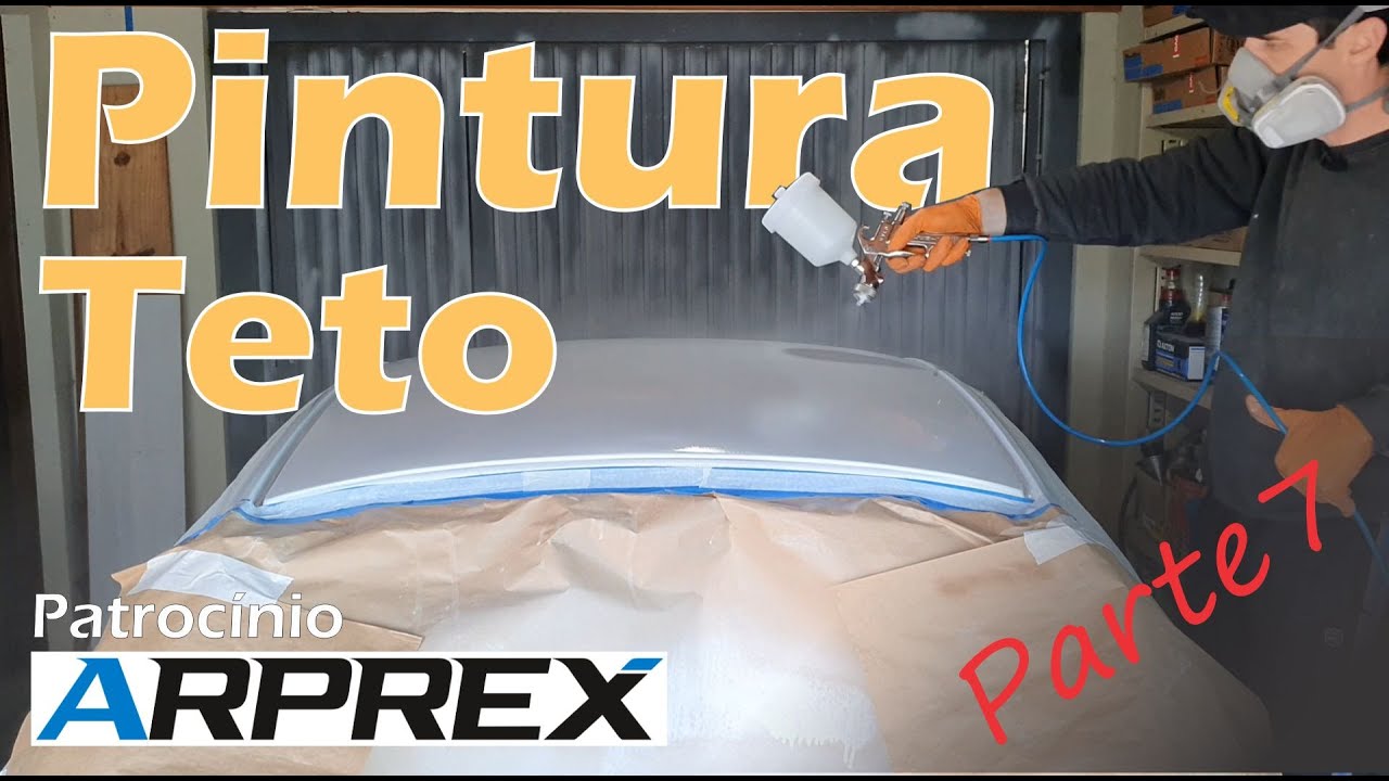 Aplicando o Verniz - Pintura Teto (e tampa porta-malas) Ford