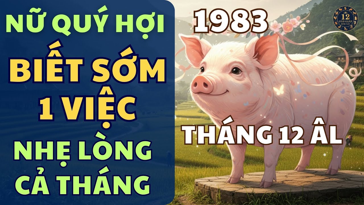 🐖 Nữ Quý Hợi 1983 – Tháng 12 Âm 2025 Biết Sớm 1 Việc, Lòng Nhẹ Hơn Rất Nhiều 