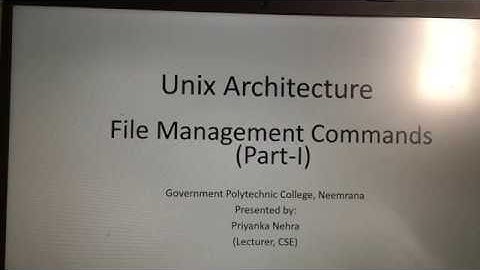 Part 1 | File management commands