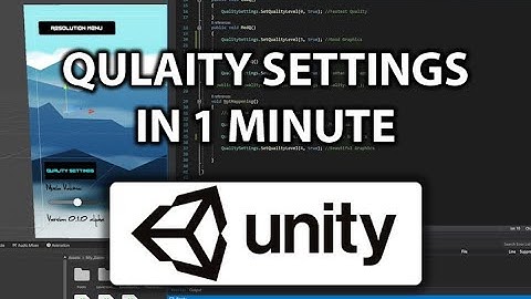 Quality Settings In 1 Minute | Unity Tutorial #Shorts