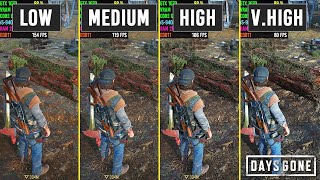 Days Gone PC - All Graphics Settings - FPS Comparison - GTX 1070 - 1080p 60FPS