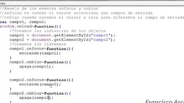 [Curso] Eventos onfocus onblur [JS]
