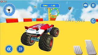 Monster Truck Mega Ramp Stunts 3d Truck Simulator - Impossible 4x4 Truck Game - Android GamePlay screenshot 2