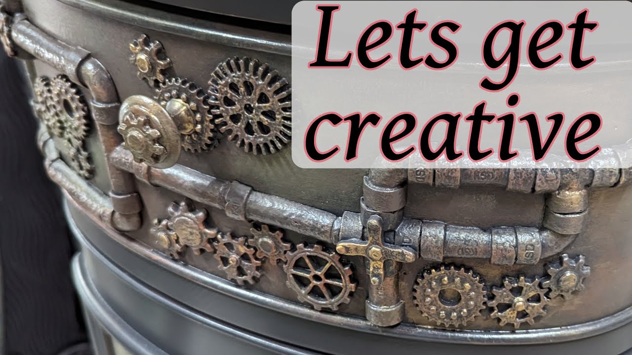 Amazing Steampunk drum table transformation