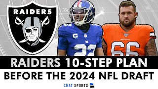 Las Vegas Raiders 10 Step Plan Antonio Pierce \& Tom Telesco Should Follow Before The 2024 NFL Draft