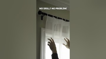 Hang Curtains Without Damaging Walls 😲 #funny #diyhacks #lifehacks