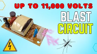 High Voltage Generator Circuit with out IC | 7.2V to 11000 Volt Generator Circuit