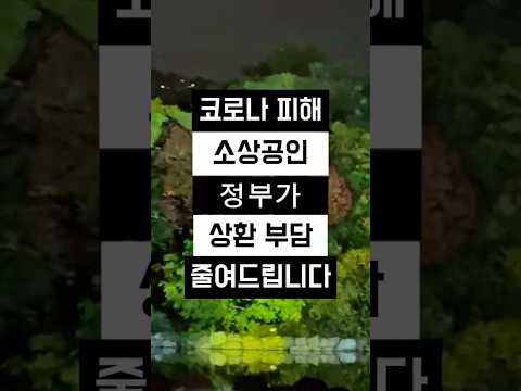 코로나 피해 소상공인 정부가 상환 부담 줄여드립니다