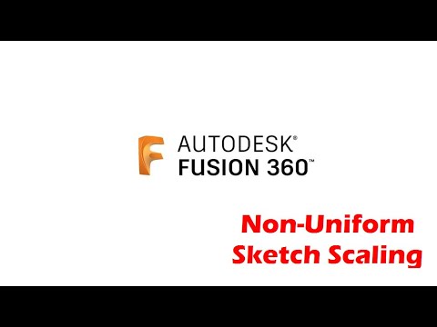Fusion 360 - Non-Uniform Sketch Scaling