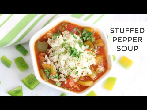 Easy Healthy Stuffed Pepper Soup Recipe