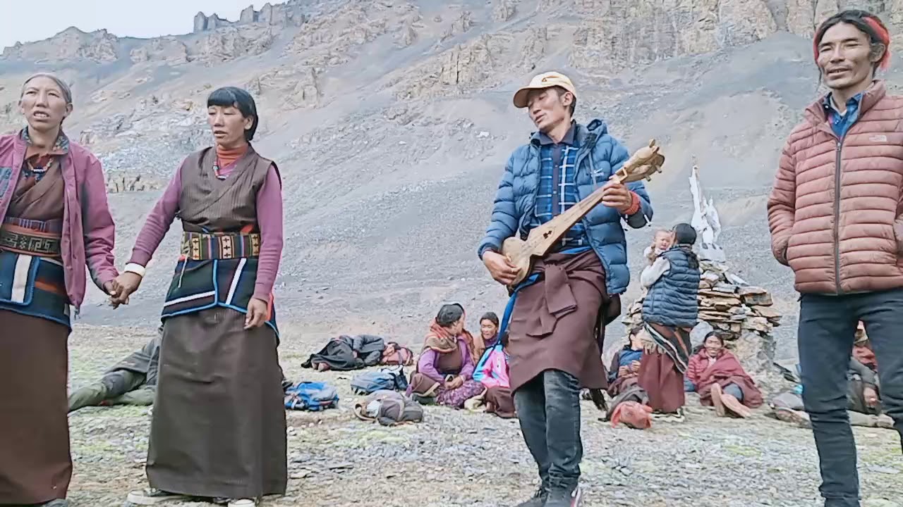 Cultural dance by villagers at kulha