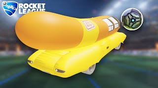 I challenged Rocket League Pros to 1v1 me as a huge hot dog