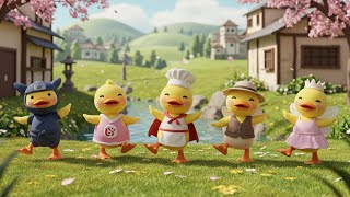 5 Little Ducks Kids Song | Nursery Rhymes for Kids | Preschool Learning Song