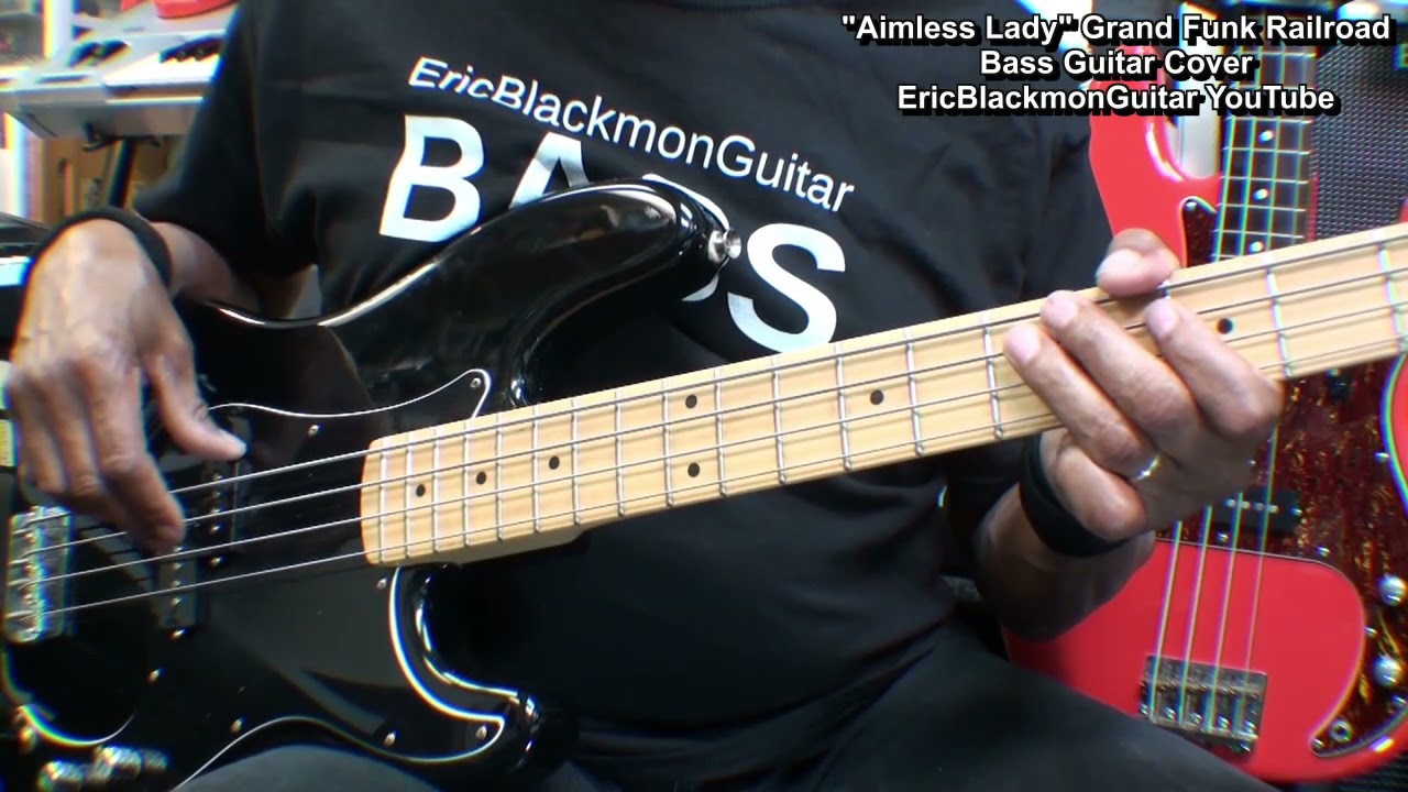AIMLESS LADY BASS GUITAR COVER Grand Funk Railroad LINK TO LESSON  