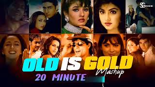 Video thumbnail of "90s Old is Gold Love Song || 20 Minute love song || Mind Relax Song || Love Mashup song || Bollywood"